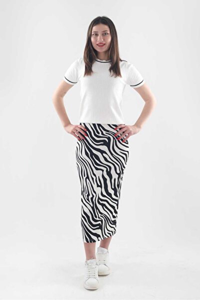 COMS'S تنورة قصيرة منقوشة