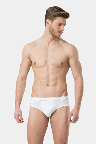 TÜREN Ανδρικό εσώρουχο Türen ελαστικό ύφασμα Slip 166/Λευκό