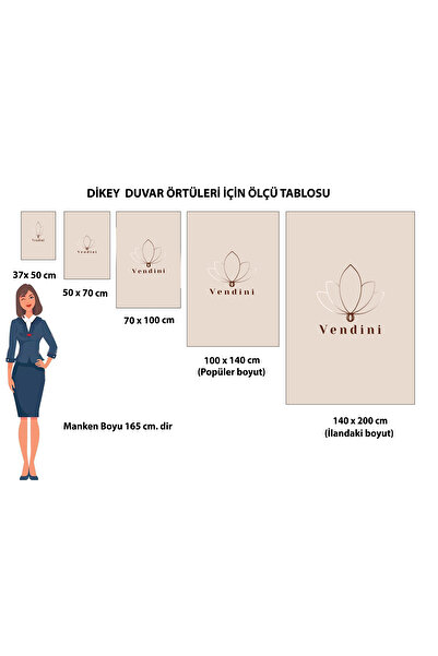 Vendini Verse-Hand Kursi Wall Tapestry Wall Covering Wall Tapestry