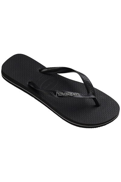 Havaianas Rubber Logo Filete Black Men's Slippers