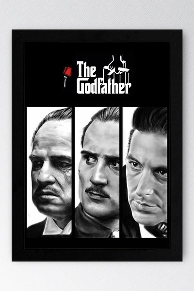 Saturn Pictură înrămată The Godfather - Pictură poster film The Godfather