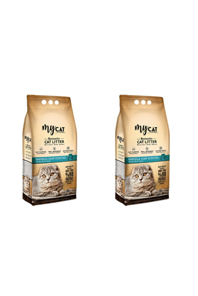 My Cat MYCAT (10 LT) TOPAKLANAN BENTONİT KEDİ KUMU MARSİLYA SABUN KOKULU (İNC...