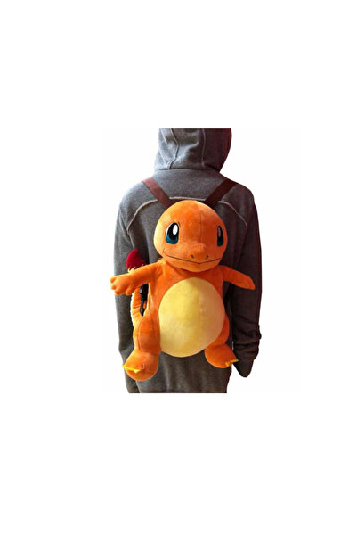 Pokemon Peluche Lisanslı Charmander 35 cm Sırt Çantası Çıkarılabilen Askıları...