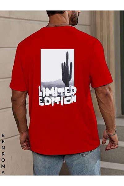 BENROMA 1 tricou este un cadou pentru achiziții de 6 și mai sus în coș - Tricou unisex imprimat cu spate supradimensionat