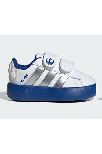 adidas Adidas Boys' Panelled Sneakers with Hook and Loop Closure - DROIDS Grand Court CF I