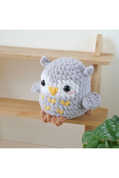 KREATİF TASARIM Sevimli Baykuş Dikimsiz Tığ İşi Modeli