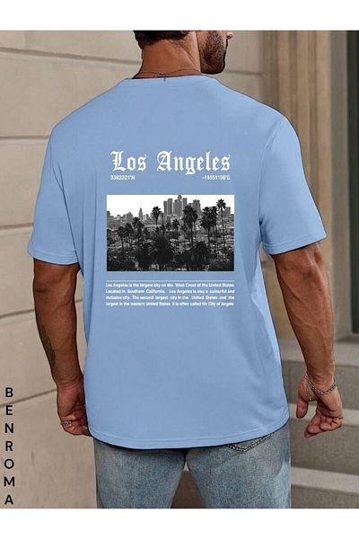 BENROMA 1 tricou este un cadou pentru achiziții de 6 și mai sus în coș - Tricou unisex imprimat cu spate supradimensionat