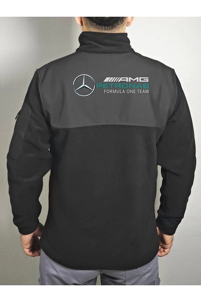 dafri MERCEDES LOGO ΕΚΤΥΠΩΜΕΝΟ ΜΠΟΥΦΑΝ FLEECE ΚΟΡΥΦΑΙΑΣ ΠΟΙΟΤΗΤΑΣ