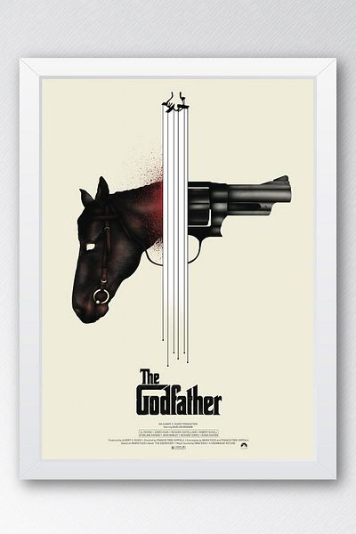 Saturn Επιτραπέζιο Πίνακας με κορνίζα The Godfather - Πίνακας αφίσας ταινίας The Godfather