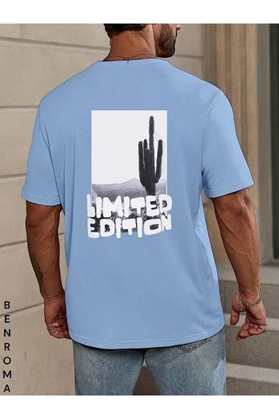 BENROMA 1 tricou este un cadou pentru achiziții de 6 și mai sus în coș - Tricou unisex imprimat cu spate supradimensionat
