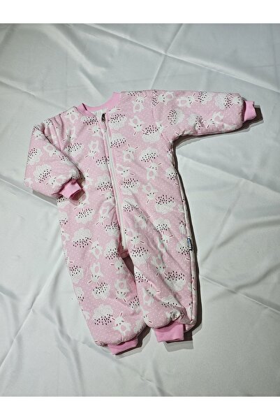 Melfa Girl's Rabbit Patterned Pink Basic Sleeping Bag