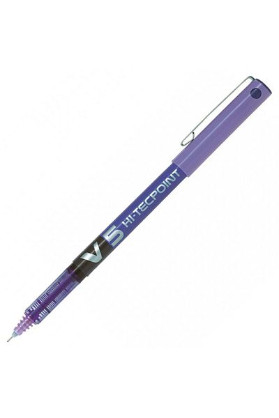 Pilot V5 Purple Needle Nib Pen