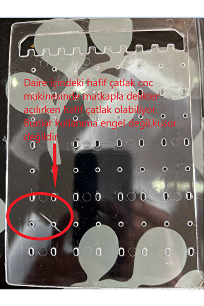 AHİR TİCARET Akrilik Çekmeceli Takı Düzenleyici Stand - Kolye Küpe Bileklik Organizeri Ak - 731