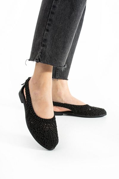 Moda Devrin Black Open Side Braided Sandals