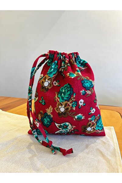 MEKİK BUTİK Екологична чанта за грим и органайзер от фланелен плат Bezkese