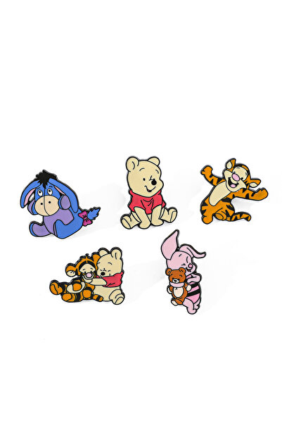 Choice XZ2732 5 قطع من دبابيس معدنية إبداعية على شكل ويني ذا بوه على شكل رسوم...