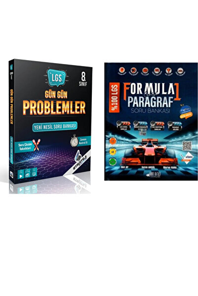 paraf yayınları Strateji 8.sınıf Gün Gün Problemler + Paragraf Formula 1 Serisi Soru Bankası 2024-2025