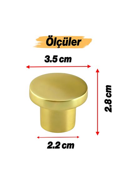 Badem10 Buton cu mâner din aur Feniculă Mobilier cu o singură șurub Sertar de bucătărie Dulap dulap Mâner Mâner metalic