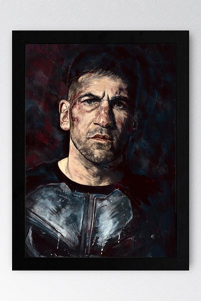 Saturn Tabloul cu rame The Punisher - Poster de desene animate Marvel