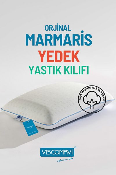 viscomavi Marmaris Replacement Cotton Pillow Case