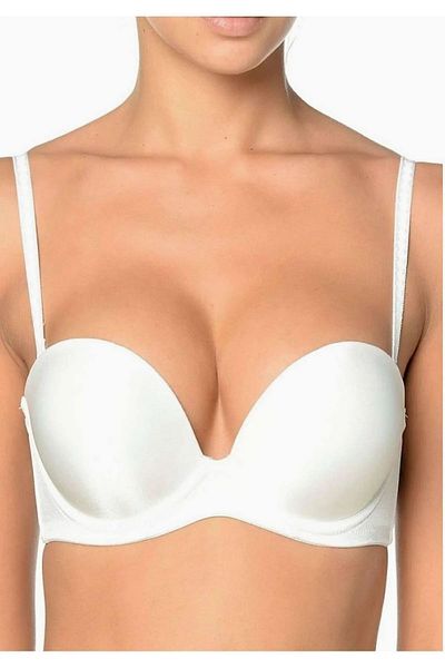 Nurteks 1590 Women's Extra Padded Staples Bra-White