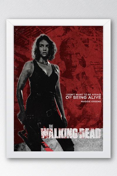 Saturn The Walking Dead Maggie Pictură înrămată - Poster de televiziune