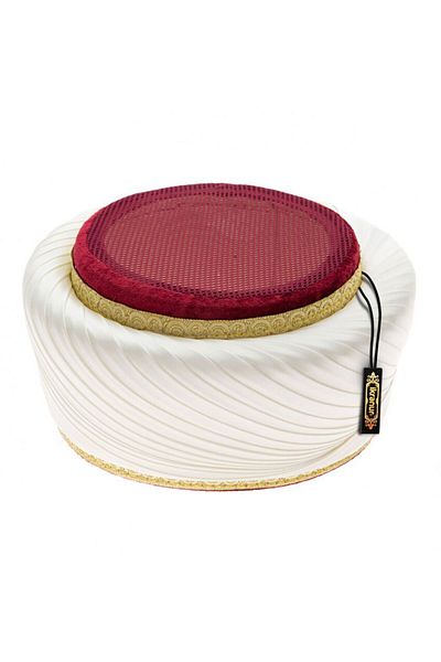 İkranur Mesh Summer Yellow Cream Top Claret Red