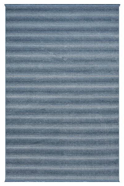 CASERA HOME Zen Collectıon Mavı Kaymaz Taban Yıkanabılır Dokuma Halı Kılım Yolluk