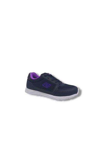 Zerhan Parley 8745 Women's Black Lilac Walking Running Sports Shoes
