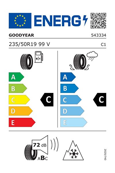 Goodyear 235/50 R19 99v Ultragrip Performance Suv G1 Ao Suv Oto Kış Lastiği - 2024