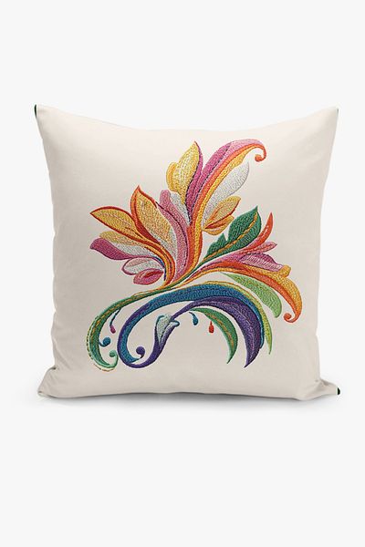 Filamente Imprimare digitală pe două fețe - Aspect model de broderie - Husă de pernă