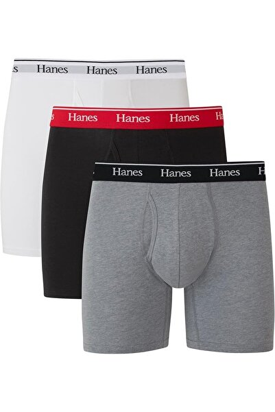 HANES بوكسر رجالي من Hanes TOGBC3 - 3 قطع، متعدد الألوان
