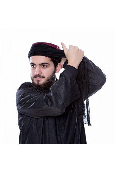 İkranur Sarık Kumaşı Siyah % 100 Pamuk (43 * 300 cm)