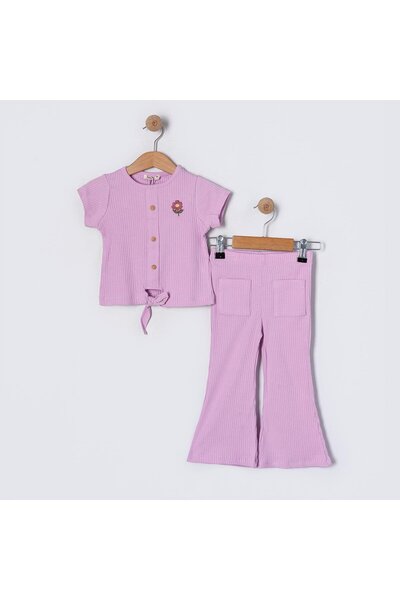 Magu Set din două piese cu volane spaniole pentru fete din bumbac