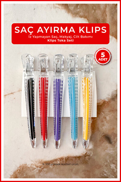 GXMPRO مشبك شعر برو ملون لا يترك علامات - مجموعة مشبك شعر مموج للمكياج