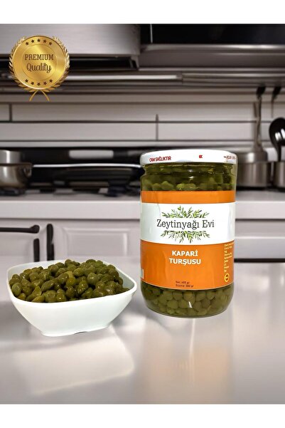 Zeytinyağı Evi Özel Cam Şişe Kapari Turşusu 600 gram