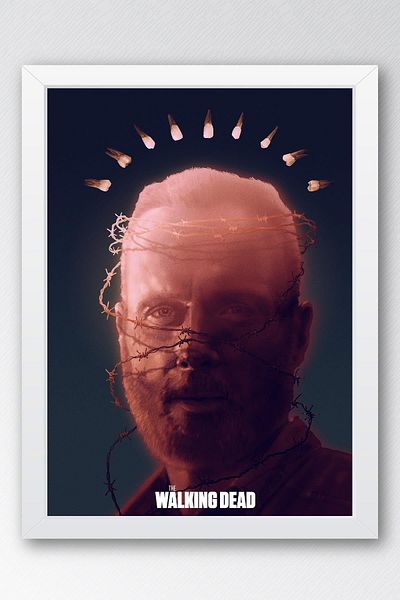 Saturn The Walking Dead Rick Grimes Πίνακας με κορνίζα - Πίνακας αφίσας της τηλεοπτικής σειράς