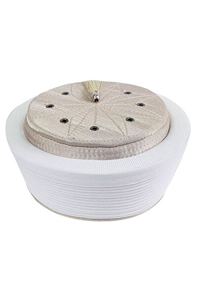 İkranur Μινκ Χρώμα Ιμάμ Κίτρινο - Με λεπτομέρεια από τσόχα στο επάνω μέρος, 174 γρ.