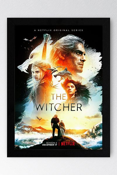 Saturn Pictură înrămate The Witcher - Poster de televiziune
