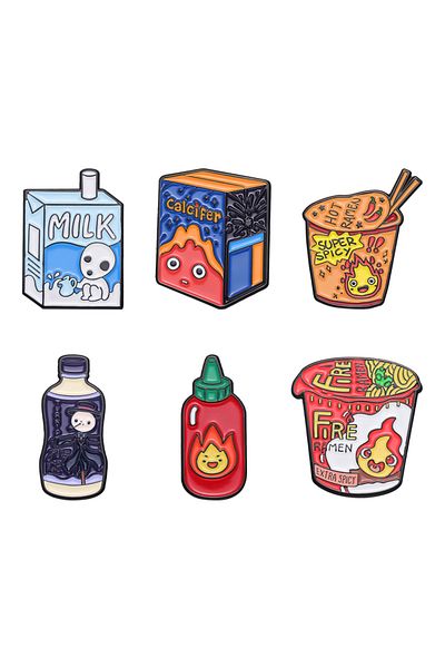 Choice TUTZ113 Cartoon, Anime, Film, Television, Brooch, Small Flame, Instant Noodles, Scarecrow Monster, M