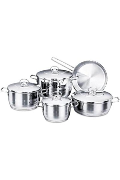 Generic طقم أواني طهي كوركماز من الستانلس ستيل من YBM HOME، فضي، 9 قطع، A1900