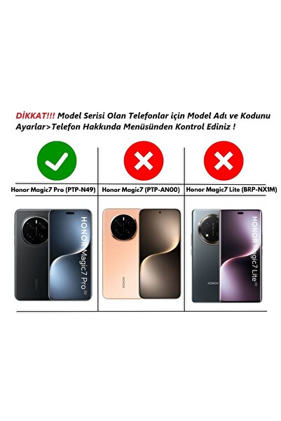 HANPORIUM Honor Magic 7 Pro Uyumlu Silikon Kılıf Deri Desenli Kamera Korumalı Darbe Emici Kapak