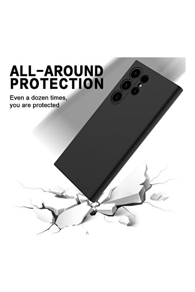 HANPORIUM Tecno Camon 30 Cl6 Uyumlu Silikon Kılıf - Kamera Korumalı Esnek Pastel Renk Kapak - Siyah