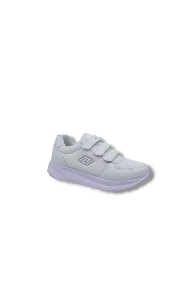 Zerhan Parley 918 Women's White Mesh Velcro Padded Sneakers