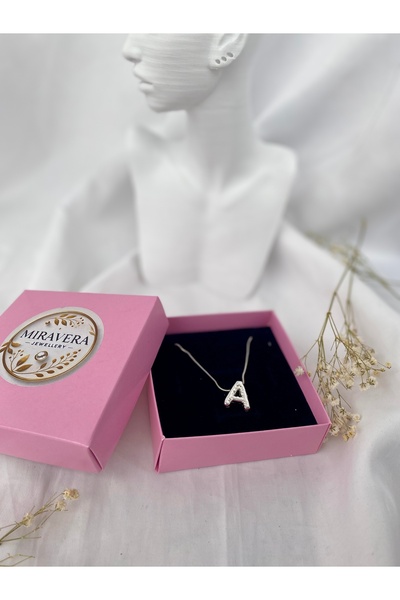 Miravera Jewellery Balon Harfli Çelik Kolye