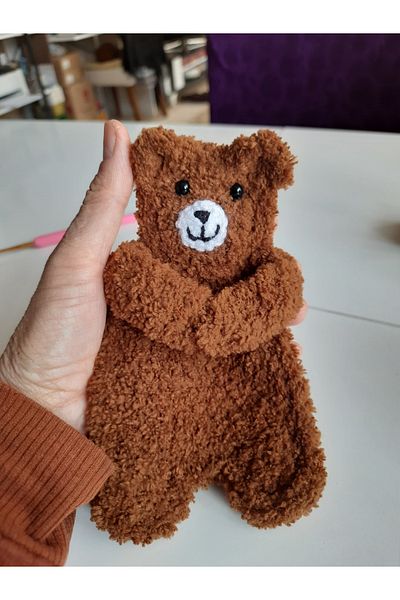 nazegram Knitted Teddy Bear Headphone Case, Bag Ornament