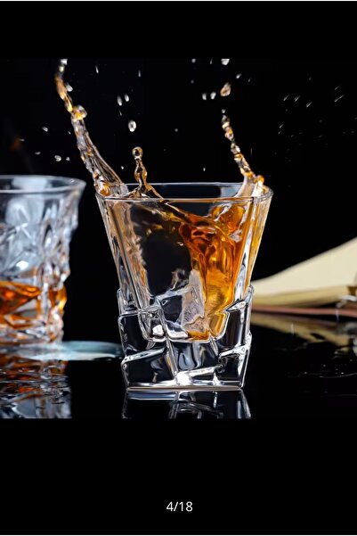 Yenigeldi 1 Adet Ağır Vintage Viski  Burbon Kokteyl Bardak Y91 Bardağı