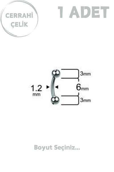 Blisse Piercing Unisex Surgical Steel 3mm Bulk Rook Eyebrow Daith Helix Cartilage Piercing