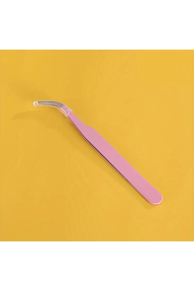 The Gookie Çelik Etiket Cımbızı Mikro Ince Ipek Kirpik Cımbızı Profesyonel Paslanmaz Çelik