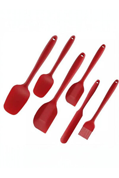 GALATAPAZAR مجموعة من 6 ملاعق سيليكون مقاومة للحريق وغير لاصقة